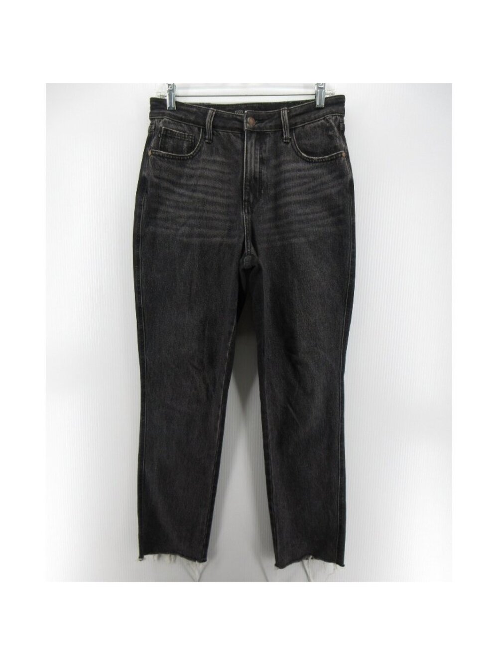 Judy Blue Jeans 28 Slim Straight Leg Denim Stretch Raw Hem Pants
